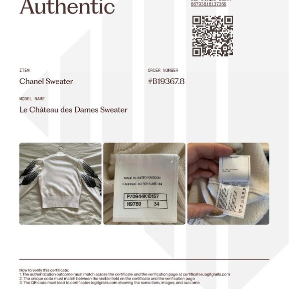 CHANEL like new Métiers d’Art Cashmere Sweater 34 - Picture 15 of 15